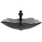 Novatto Clear Rectangular Glass Vessel Sink and Eclipse Faucet in Matte Black NSFC-317G136MB - alternate 3